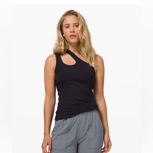 lululemon athletica Black One-Shoulder Tank Top